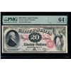 1878 $20 Legal Tender Note PMG 64EPQ