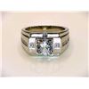Image 2 : Men's 14 Kt White Gold Plate 2.5 Cttw Lab Simulated Diamond Ring