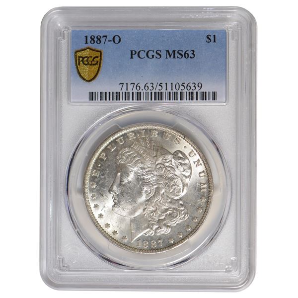 1887-O $1 Morgan Silver Dollar PCGS MS63