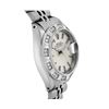 Image 3 : Rolex Ladies Stainless Steel Pyramid Diamond Bezel Date Watch