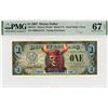 Image 1 : 2007 $1 Dead Mans Chest Disney Dollar PMG 67EPQ