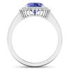 Image 4 : 14KT White Gold 1.41ctw Tanzanite and Diamond Ring