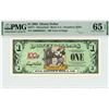 2002 $1 Steamboat Willie Disney Dollar PMG 65EPQ
