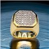 Image 4 : Men's 14 Kt Gold Plate 6.25 Ct.. Lab Simulated Diamond Ring