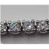 Image 8 : 18 K White Gold Plated Simulated 26 Cwt.  Diamond Tennis Bracelet
