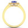 Image 4 : 14KT Yellow Gold 1.09ct Tanzanite and Diamond Ring