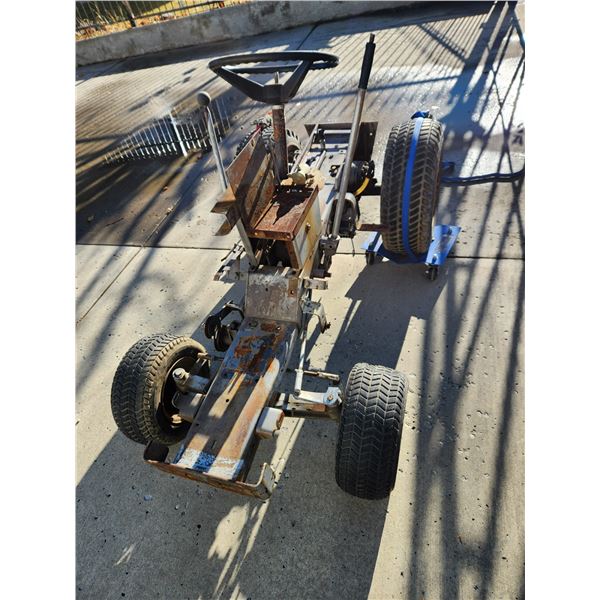 Massey Ferguson Lawn Tractor Frame Steering Column and Tires for Parts