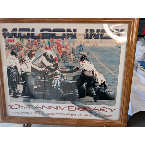 Vintage Molson INDY 10 Anniversary Poster 1999
