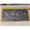 Image 1 : Batik Indonesian Framed Map 35"x19"