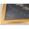 Image 2 : Batik Indonesian Framed Map 35"x19"