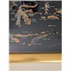 Image 5 : Batik Indonesian Framed Map 35"x19"