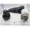 Image 1 : Soapstone Seal Walrus and Owl