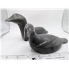 Image 1 : Signed Soapstone Duck and Loon