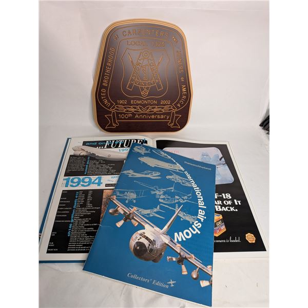 2002 Namao AirShow Magazines  Carpenters Anniversary Plaque