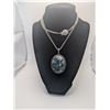 Image 1 : Moss Agate Pendant Necklace with Chain