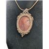 Image 3 : Agate Gemstone Pendant Necklace with Chain