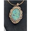 Image 2 : Turquoise Pendant Necklace with Chain