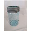 Image 2 : Two Blue Improved Sealer Mason Jars