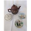 Image 1 : Oriental Tea Pot Frog Trinket and Occupied Japan Pin Dishes