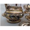 Image 3 : Set of Silver Goblets Snack Plates and Ronson Table Lighter