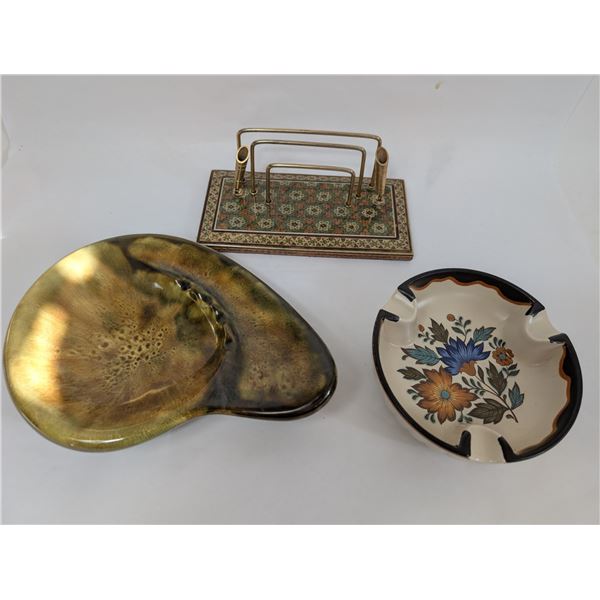 Canadian Pottery Ashtray Letter Holder Gouda Ashtray