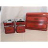 Image 1 : Red Kromex Kitchen Cannister Set and Paper Dispenser