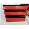 Image 5 : Red Kromex Kitchen Cannister Set and Paper Dispenser