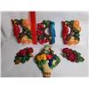 Image 2 : Devon ware Chalkware Wall Hangers Bluejays and Roses