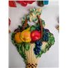 Image 5 : Devon ware Chalkware Wall Hangers Bluejays and Roses