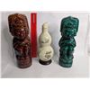 Image 1 : Two Kahlua Aztec Decanters from Mexico and a Chinese Medicinal Decanter