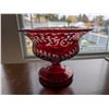 Image 2 : Egermann Bohemian Ruby Red Glass Compote