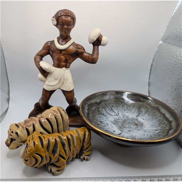 Treasure Craft Hawaiian Two Rinconada Cats (tiger and lioness)