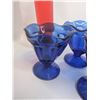 Image 3 : Set of Blue Glass Sherbert Desert Cups