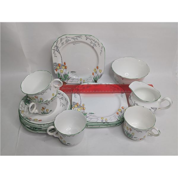 Heathcote Best Bone China Tea and Snack Plate Set