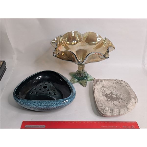 Vintage Items Compote Sascha Brastoff Ashtray Canadian Pottery Flower Frog