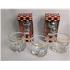 Image 1 : Ziggy Whiskey Glasses and Two Knight Helmet Auto Pour Stoppers
