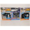 Image 1 : Star Wars Metal Earth 3D Metal Model Kits x 2 and One Star Trek USS Enterprise