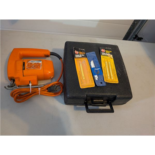 Black & Decker Jigsaw Case and Blades