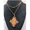 Image 1 : Agate Pendant Necklace with Chain