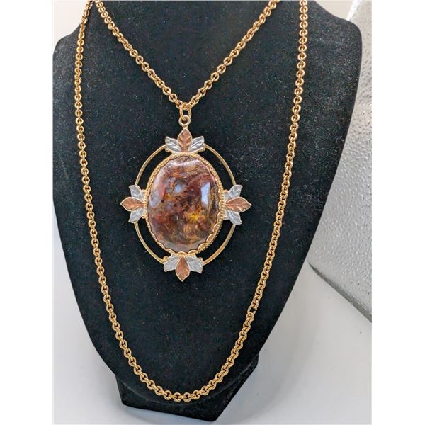 Botswana Agate Pendant Necklace