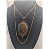Image 1 : Rainforest Jasper Stone Pendant Necklace