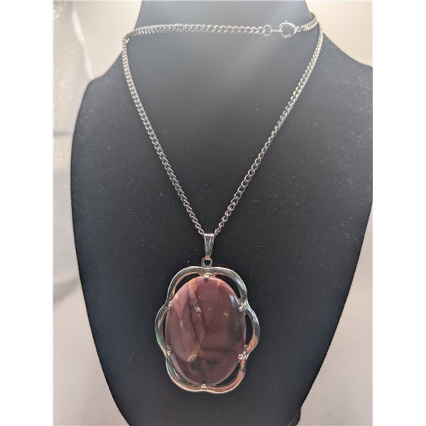Opal Stone Pendant Necklace