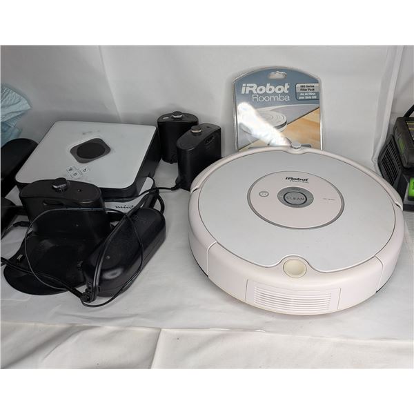 Robot Floor Cleaning System appears complete untested