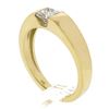 Image 1 : New 18K Gold .49 ctw Square Princess Channel Flush Set Diamond Solitaire Band Ri