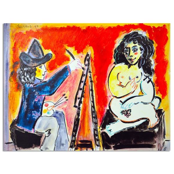 Artist And His Model Ii by Ensrud Original