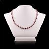 Image 3 : 21.73 ctw BURMESE Ruby and 5.39 ctw Diamond Platinum Necklace (GIA CERTIFIED)
