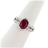 Image 1 : 2.29 ctw BURMESE Ruby and 0.84 ctw Diamond Platinum Ring (GIA CERTIFIED)