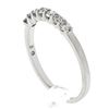 Image 5 : Solid 14K White Gold .30 ctw Round Brilliant Prong Diamond Stackable Band Ring