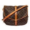 Louis Vuitton Brown Monogram Leather Saumur 35 Shoulder Bag