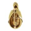 Image 3 : Vintage 18K TT Gold Detailed Textured Chick Bird Breaking Out of Egg Pin Brooch